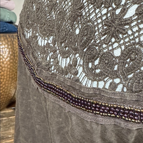 Gimmicks by BKE Brown Long Sleeve Blouse - Picture 6 of 7